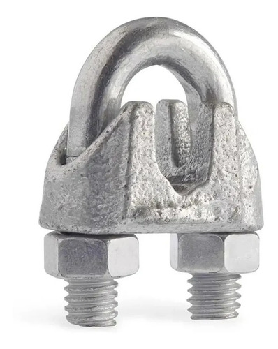 Abrazadera Candado Grampa Para Cable Acero 8 Mm 100 Unidades