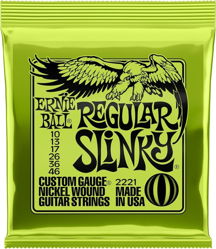 Cuerdas Guitarra Eléctrica Ernie Ball Calibre 10 10-46 Usa