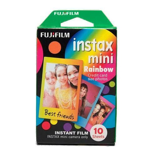 Mini Película Arco Iris Fujifilm Instax, 10 Hojas