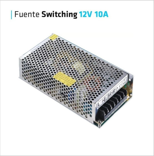 Fuente 12v 10a Metalica Regulada Switching Tira Led Mfull