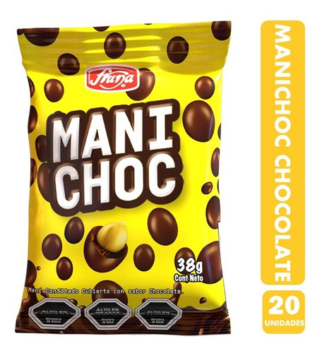 Manichoc, Sabor Chocolate De Leche, De Fruna - Pack De 20un.