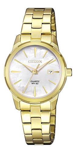 Reloj pulsera Citizen Classic Quartz EU6072-56D, para mujer color