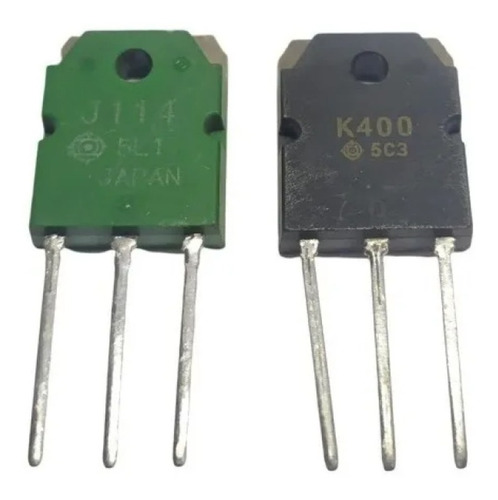 Par Transistor 2sk400 K400 + 2sj114 J114 200v 8a