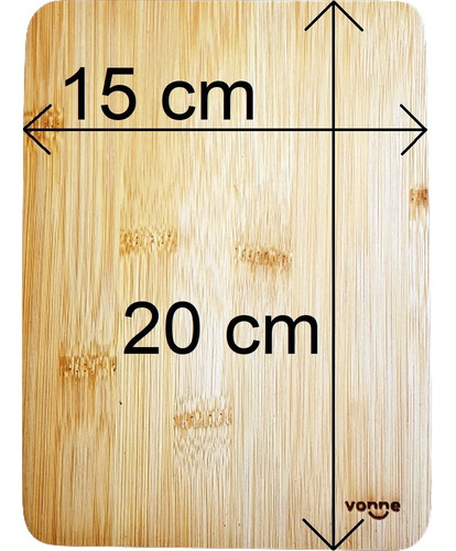 Imagen 3 de 8 de Tabla De Picar Madera Bambu Cortar Cocina Alimentos Comida