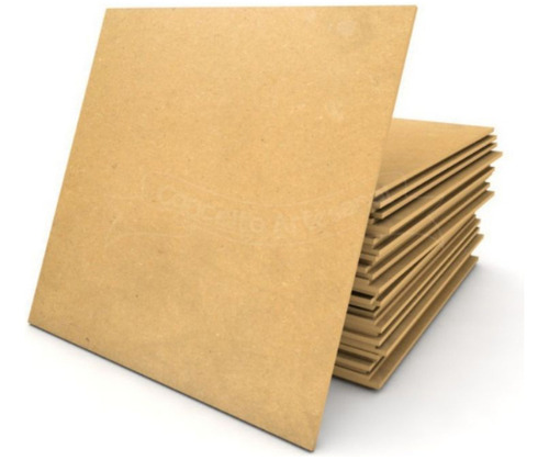 Kit 2 Placa Chapa Mdf Cru 3mm 50x40 Cm Quadro Artesanato