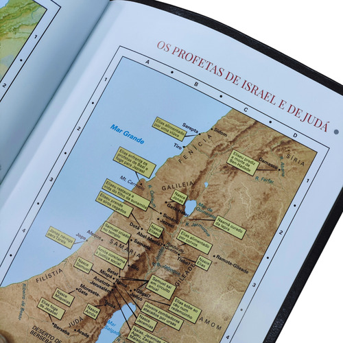 Biblia De Estudo Scofield Grande Almeida Contemporanea Capa Luxo Azul Com Indice Lateral Palavras De Jesus Em Vermelho
