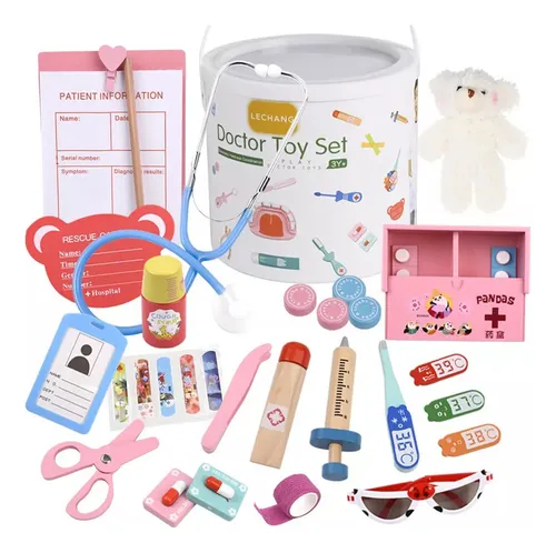 comprar Juguetes Médicos De Madera Para Niños, Juegos De Simulación