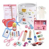 Comprar Juguetes Médicos De Madera Para Niños, Juegos De Simulación