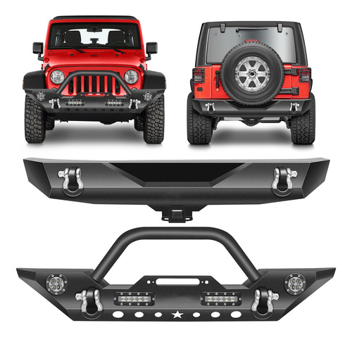 Parachoque Delantero Trasero Para Jeep Wrangler Jk Textura