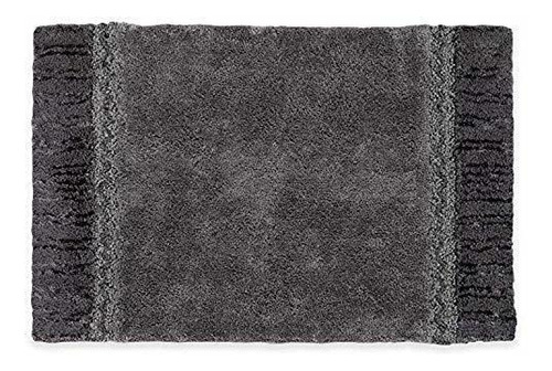 Avanti Trenzado Medallón Gris Claro Y Gris Oscuro 20  X 30  