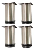 Comprar Patas Para Muebles 10 Cm Acero Inoxidable 4 Unid Regulables