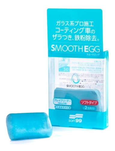 Argila Clay Bar Smooth Egg Macia Com 2 Unidades 50g Soft99