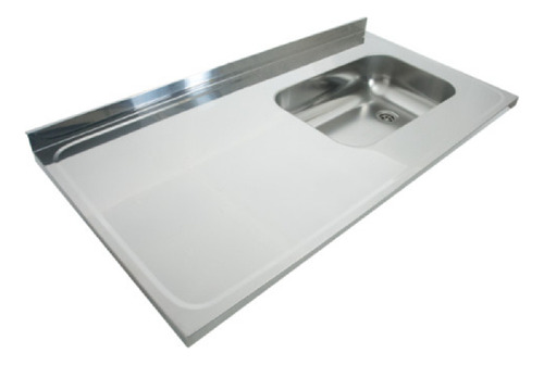 Dhinox Mesada De Cocina Con Pileta Simple Derecha Dh52 120cm