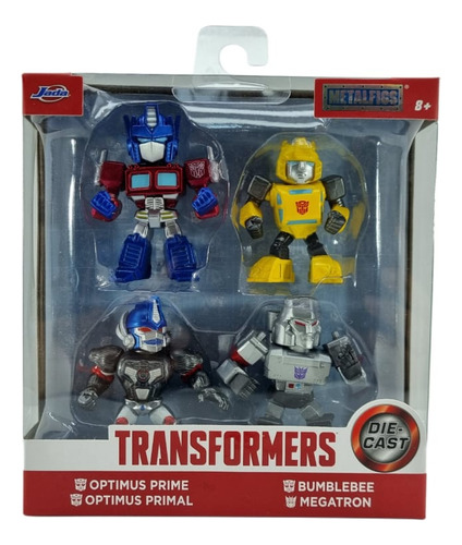 Figuras Metalfigs Transformers Optimus-bumblebee-megatron