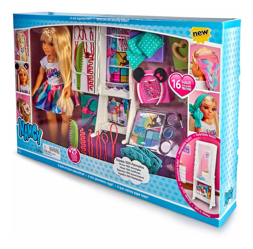 Pegajoso Simetría Definir Nancy Espejo 1001 Peinados, Muñeca Con Un Armario Lleno Accesorios Para Jugar A Hacer Peinados Divertidos Maquillar, Juguete Para Niñas Y Niños A | lagear.com.ar Pegajoso Simetría Definir Nancy Espejo 1001 Peinados, Muñeca Con Un Armario Lleno Accesorios Para Jugar A Hacer Peinados Divertidos Maquillar, Juguete Para Niñas Y Niños A | lagear.com.ar