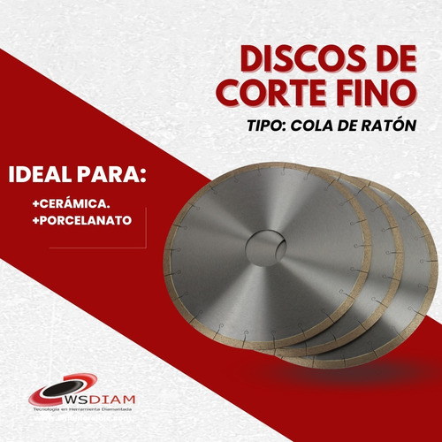 Disco De Diamante 300mm 12   Para Corte Porcelana Y Ceramica