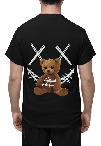 Remera Estampada Unisex Bear Algodón Serigrafía Digital