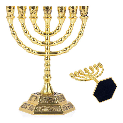 Candelabro, Candelabro Dorado De 7 Brazos I