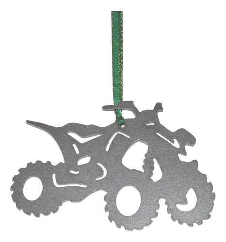 Ornamento De Metal Atv, 4 Ruedas, Quad, Barro, Fuera De Cami