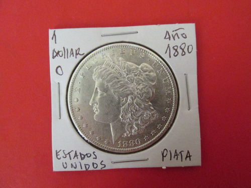 Moneda Morgan 1 Dollar Estados Unidos De Plata  Año 1880