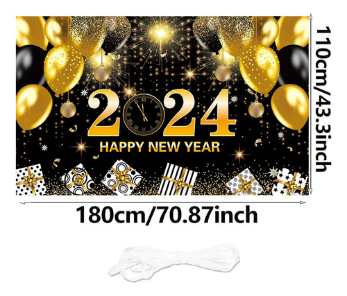 Fondo De Decoración De Año Nuevo, Pancarta De Nochevieja 202