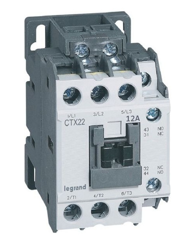 Contactor Trifsasico De 12a 1na+1nc/ctx22 Ref 416096 Legrand