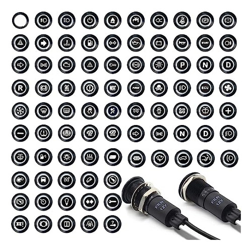 Filn 2 Pcs 12mm(1/2') Indicador Led Luz 18 B0b28c396j_120424