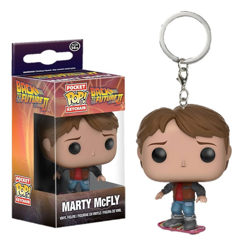 Funko Pop Llavero Marty Mcfly Original Volver Al Futuro 