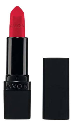 Lápiz Labial 100% Ultra Matte Avon Acabado Mate Color Truest Red