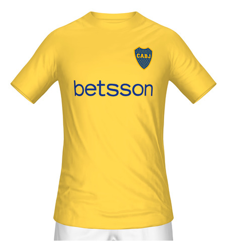 Remera Amarilla Boca Juniors - Jugadores - Algodón