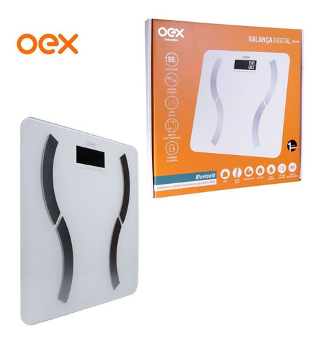 Imagem 2 de 6 de Balanca Digital Corporal Com Bluetooth E Visor Lcd Oex Bd100