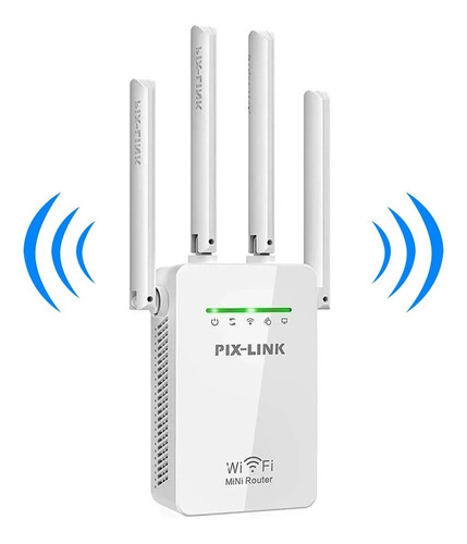 Amplificador Wifi Extensor Rango Repetidor Señal De 4 Antena