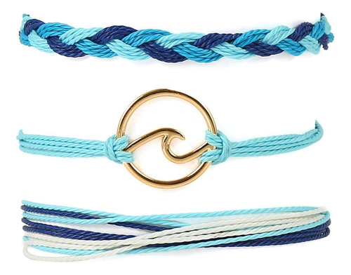Starain Pulseras De Hilo Azul Para Mujeres Y Niñas Conjunto