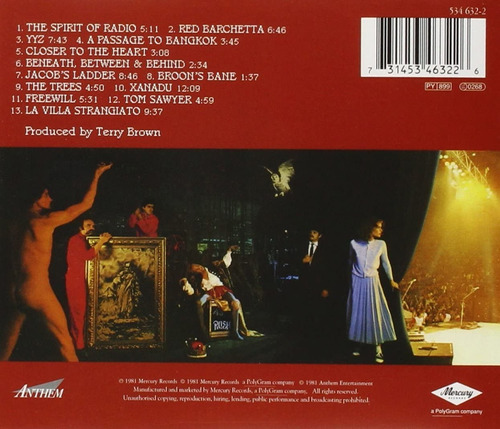 Rush Exit Stage Left Cd Importado
