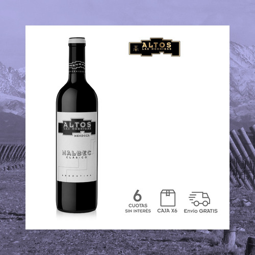 Imagen 3 de 5 de Vino Altos Las Hormigas Clásico Malbec - Caja 6 X 750ml