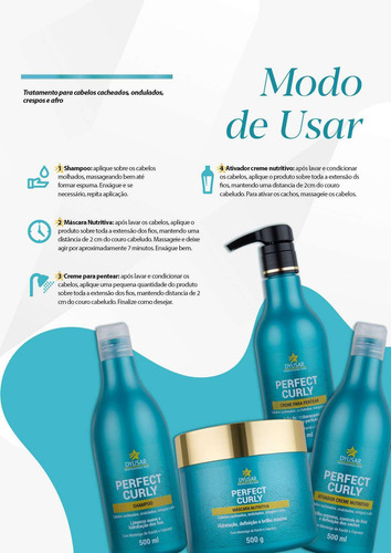 Kit Com Shampoo E Ativador De Cachos 500ml Dyusar Cosméticos