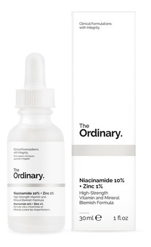 The Ordinary: niacinamida 10% + zinc 1% (30 ml)