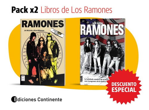 Pack Oferta 2 Libros De Los Ramones Manontroppo