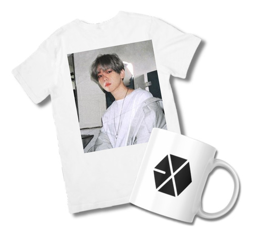 Combo Remera Y Taza | Exo | Baekhyun | Kpop