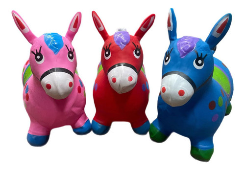 Cavalinho Upa Upa Pula Pula Com Musica Pocoto Burro Infantil Cor Vermelho
