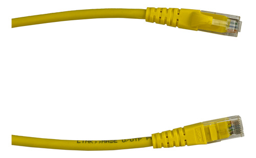 Linkmade 10mt Cat6 Amarillo Lszh Cable Patch Inyectado Multi