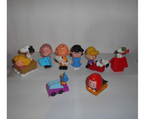 Lote 8 Figuras Snoopy La Pelicula De Mcdonalds