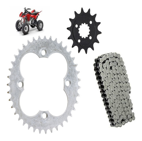 Kit Sprocket Con Cadena Honda Trx400 2005-2014