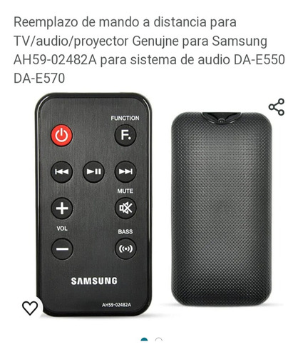 Control Remoto Para Sistema De Audio Samsung Usado (Usado)