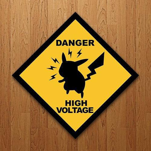 Placa Decorativa - High Voltage Alta Voltagem (27x27)