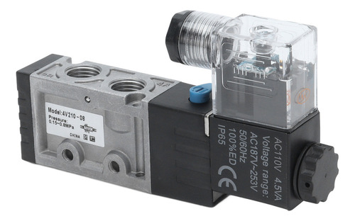 Válvula Solenoide De 5 Vías, Control De Inversión Neumático