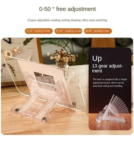 Acrylic Reading Shelf, Recipe Shelf, Reading Page Shelf, Coo