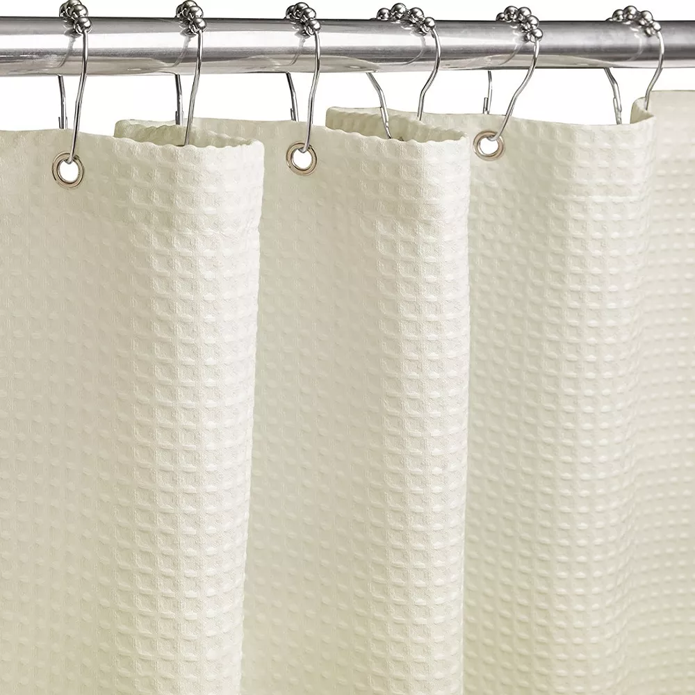 Tercera imagen para búsqueda de cortinas de bano de tela impermeable con ganchos