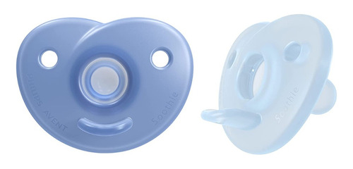 Avent Soothie Chupos Entretención Corazon Bebes 0-3m Azul