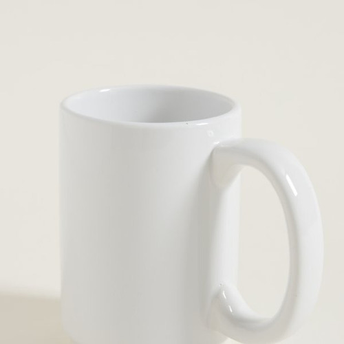 Jarro Mug Recto Blanco 430ml Cerámica 